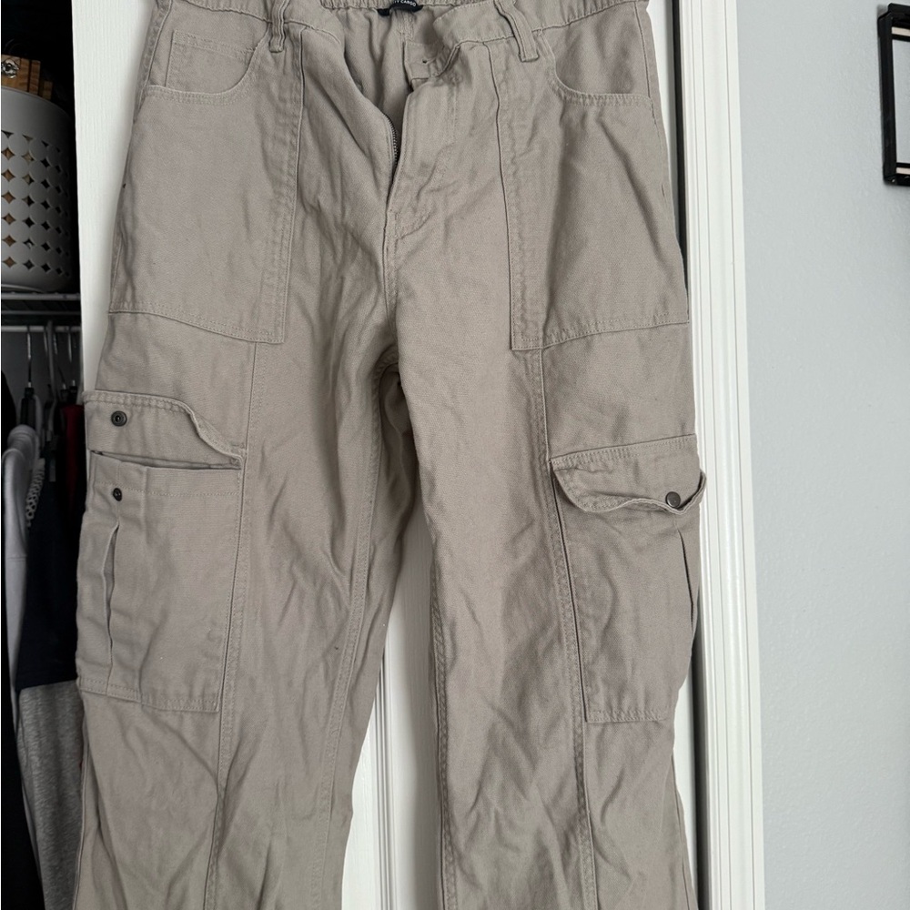 Aeropostale Tan Cargo Pants Lightweight Straight Leg